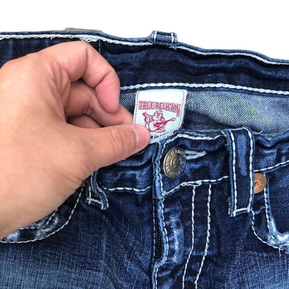 Vintage True Religion Jeans Size 31 BILLY BIG T Blue - Picture 7 of 12